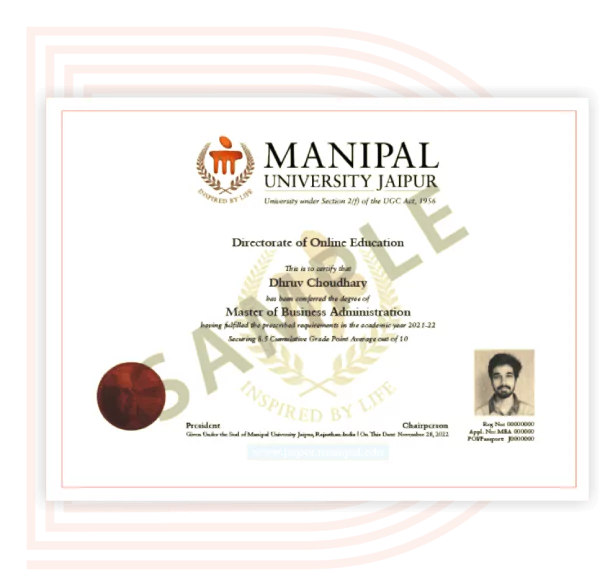 Manipal University Certificate